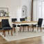 2 chaises de salle à manger confortables en noir, intérieur en rayonne, haute pour un confort d'assise exceptionnel, pieds en bois massif avec courbe Sw1847bk-153275665