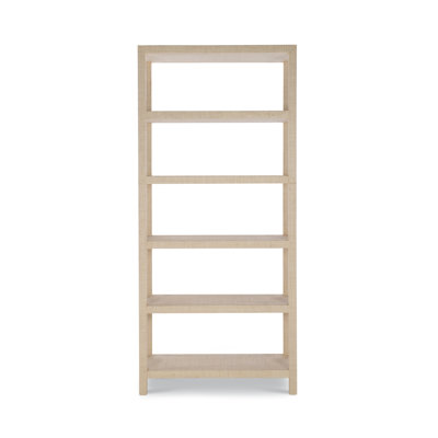 Caribe Solid Wood Etagere Bookcase
