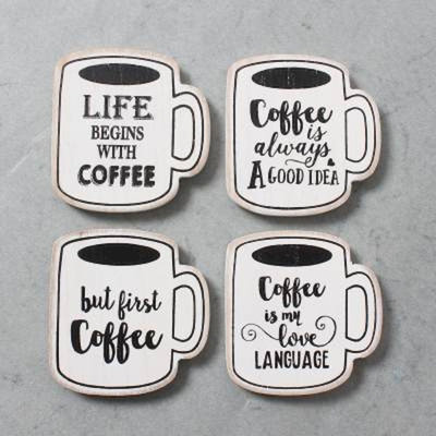 Ceramic 4 Piece Coaster Set