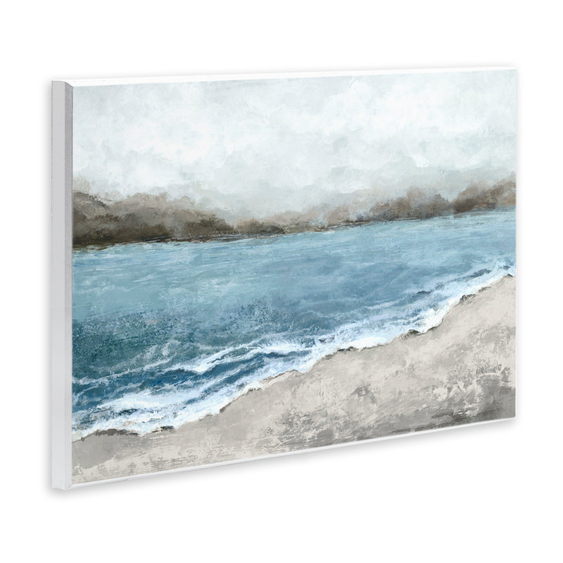 Plaque murale Shoreline Serenity Beach, design par Hannah Dawson, H 10 po x l 15 po