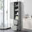 Tall Bathroom Storage Cabinet, Freestanding Storage Cabinet With Two Drawers And Adjustable Shelf, Mdf Board With Painted Finish, Grey-833512104