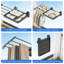 Séchoir à vêtements extensible, rétractable et pliable en alliage d'aluminium-70403863