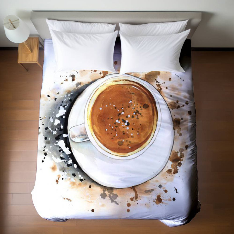 Cappuccino Refreshing Duvet Cover | Kitchen Decor Bedding