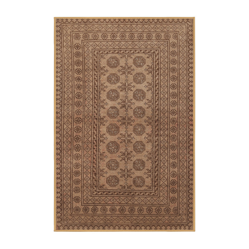 Tapis brun/noir/beige traditionnel Bahira, Rectangle 3 pi x 5 pi