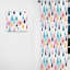 Rideau obscurcissant géométrique pastel scandinave pastel - 1 panneaux-107595504