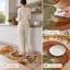 Tapis de cuisine lavables antidérapants Earthy Circles