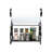 Metal Paper Towel Holder Stand With Shelf – Black Metal Freestanding Countertop Organizer For Kitchen, Scrollwork Design, Horizontal Storage For Spices, Napkins, And Condiments