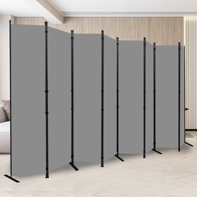 Extra Wide Folding Room Divider and Privacy Screen for Home and Office
