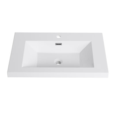 Lavabo de salle de bain en résine Brennan