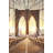 Sunset on the Brooklyn Bridge | Beige Metal Print Decor