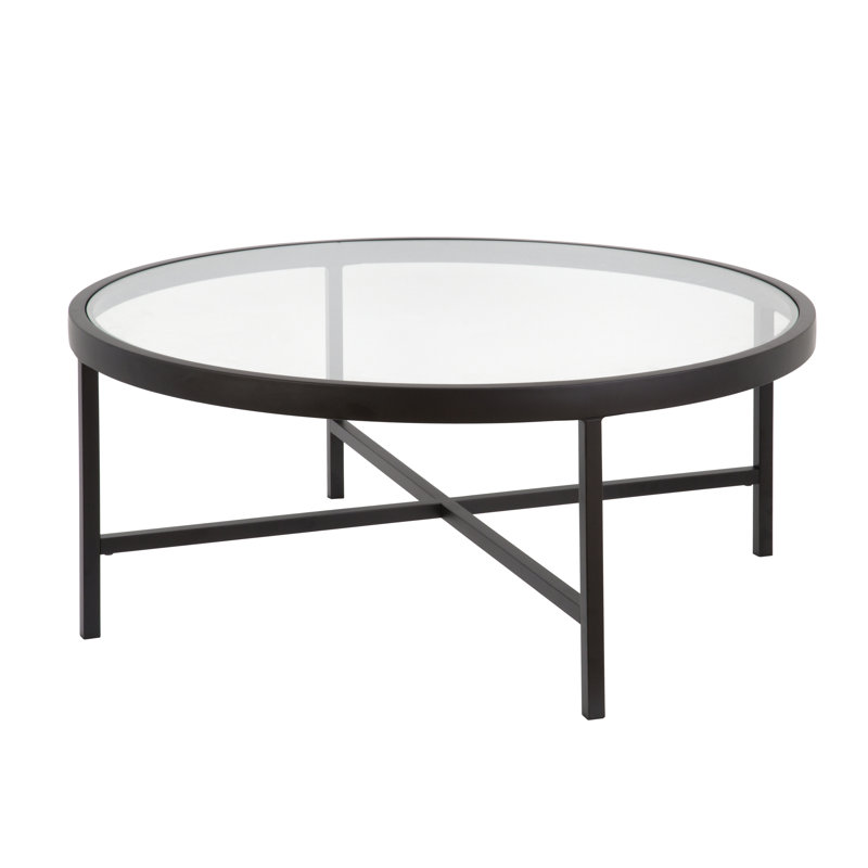 Cross Legs Coffee Table, Blackened Bronze