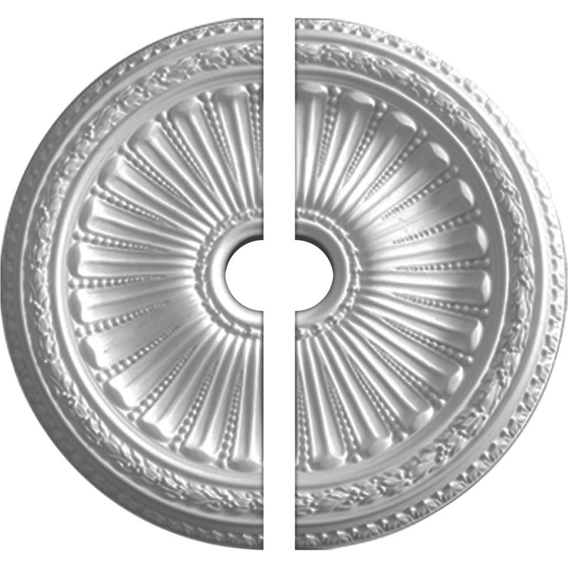 Médaillon de plafond Endurathane Viceroy, DE 35 1/8 po x P 4 7/8 po x P 2 1/2 po (convient aux auvents jusqu'à 4 7/8 po), apprêté en usine