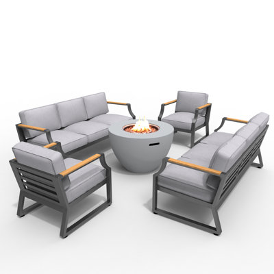 8 - Person Patio Conversation Set with Cushions