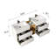 U096-ALICE72W-102 Meuble-lavabo avec double vasque et tablette ouverte Alice-622089999-622089996-622089987