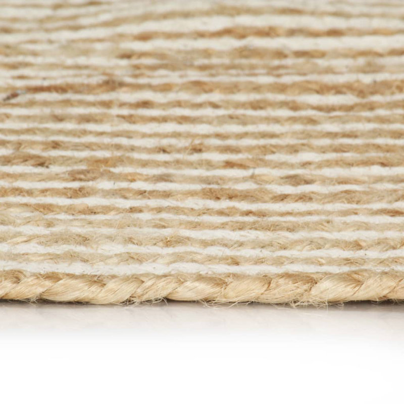 Round Mclea Solid Colour Hand Woven 150cm X 150cm Area Rug, Round 90 cm