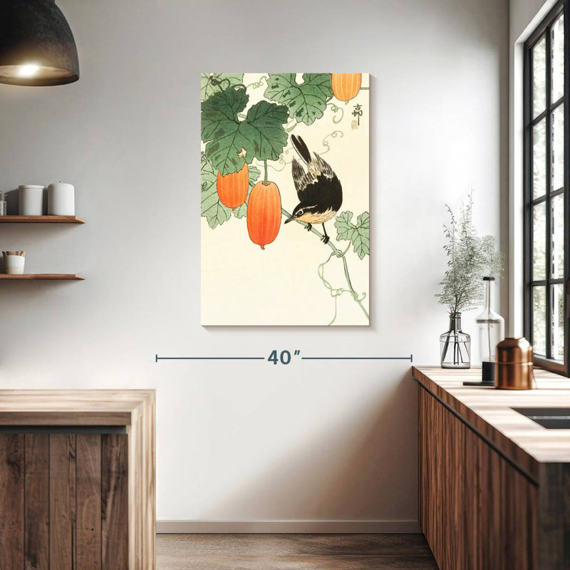 Brampt Bird And Khaki, 39" H x 26" W