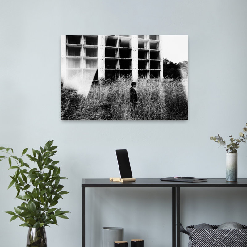 Art mural abstrait, architecture abstraite d'Autres, H 16 po x l 24 po