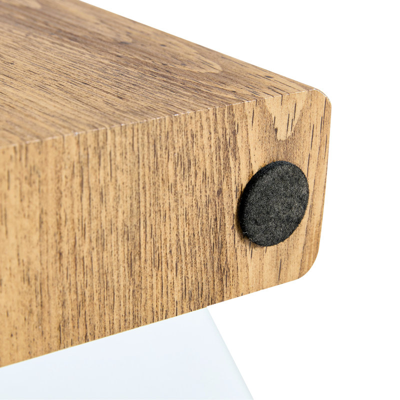 Modern, 31-inch, Hexagonal Coffee Table, White Scratch- Tabletop, Triangular Support, Living Space Top, Quick Setup,