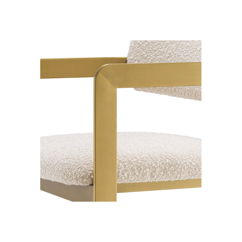 Donato Upholstered Stool with Metal Frame, Bar Stool (28" Seat Height)