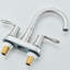 2-handle Bathroom Faucet with Drain Assembly