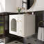 Ensemble de meuble-lavabo mural pour petit espace-35450730