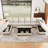 Shavera 7 - Piece Oversized 154.2'' Wide U Shaped L Shaped Velvet Sectional Sofa Living Room Couch Modular Sofa with Storage Ottomans-1024838865