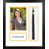 Black Frame White/Gold Matte