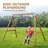 A-Frame Wooden Swing Set