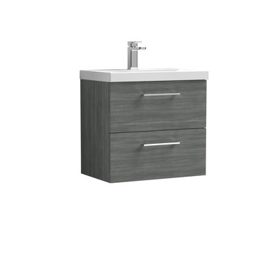 Arno 610mm Single Bathroom Vanity with Integrated Vitreous China Basin