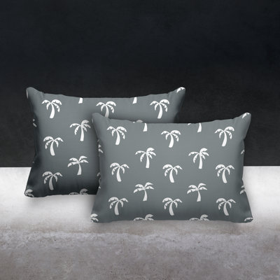 Polyester/Polyester Blend Lumbar Rectangular Indoor/Outdoor Pillow Cover & Insert