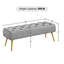 Banc avec repose-pieds Modern Velvet-1200224045