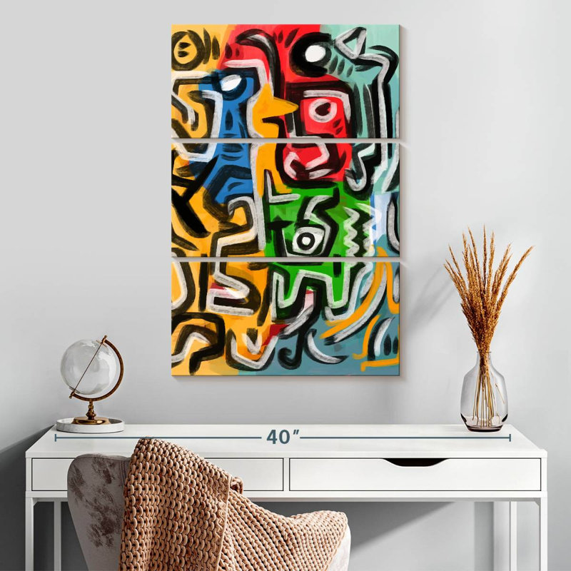 Danse tribale africaine, H 32 po x l 20 po
