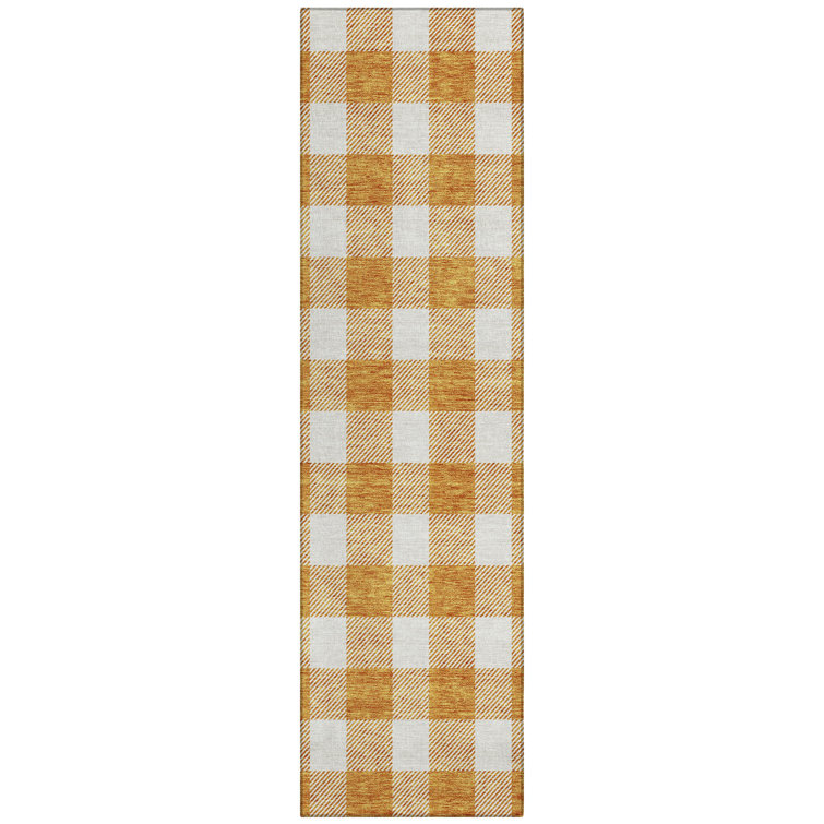 Colzie Flatweave Checkered Indoor / Outdoor Rug