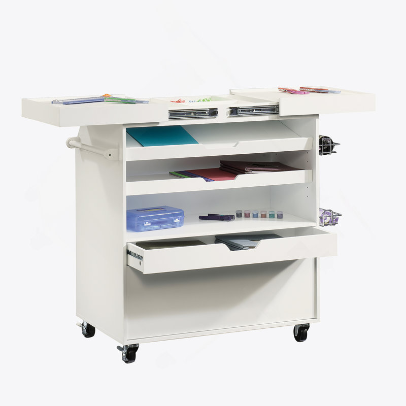 Armoire de rangement avec tiroirs de rangement et deux tablettes réglables