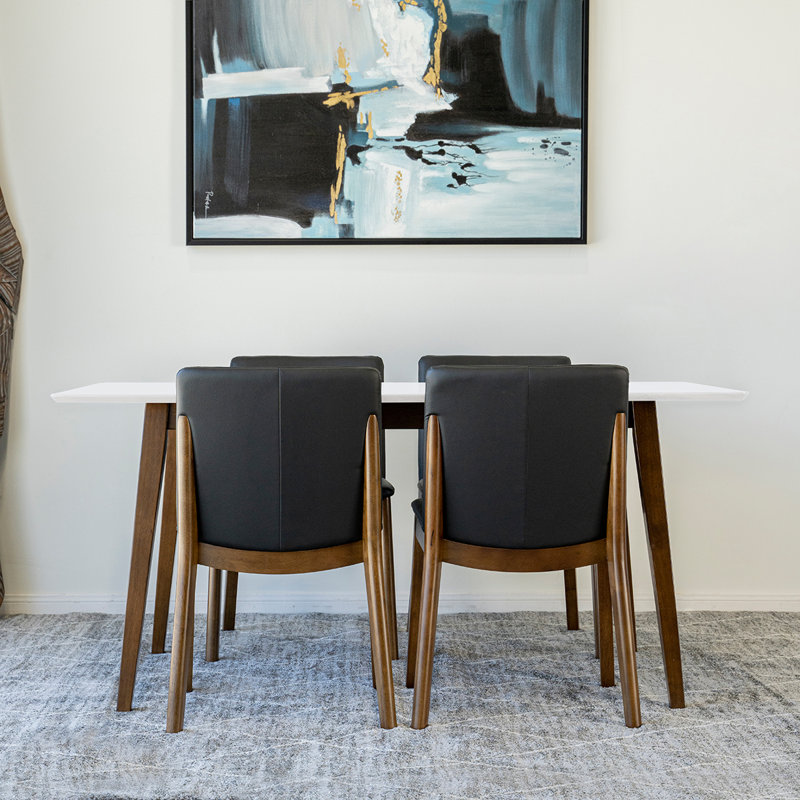 Ensemble repas pour 4 personnes Thome, Blanc, Noir pure