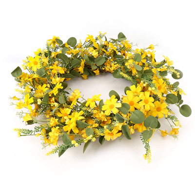 Artificial Spring Wreath 22 Inch Summer Wreaths