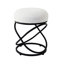 Adaku Iron Dressing Table Stool for Bedroom Furniture, Living Room Accent Stool-114726957