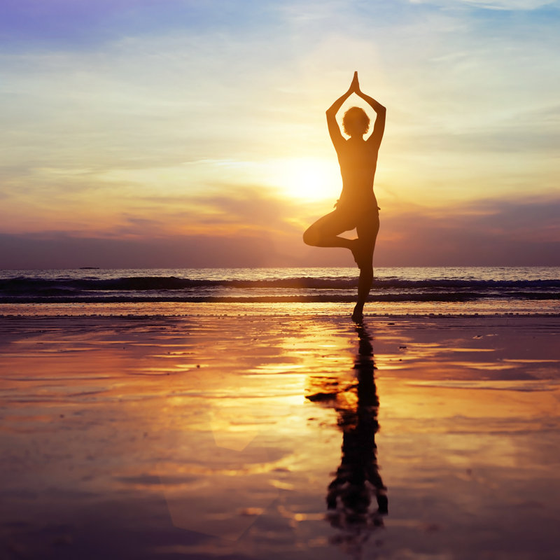 Yoga by Anyaberkut - Wrapped Canvas Print, 122cm H x 122cm W x 3.8cm D