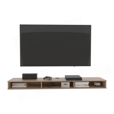 Meuble télé flottant à 3 tablettes de 71 po Luft
