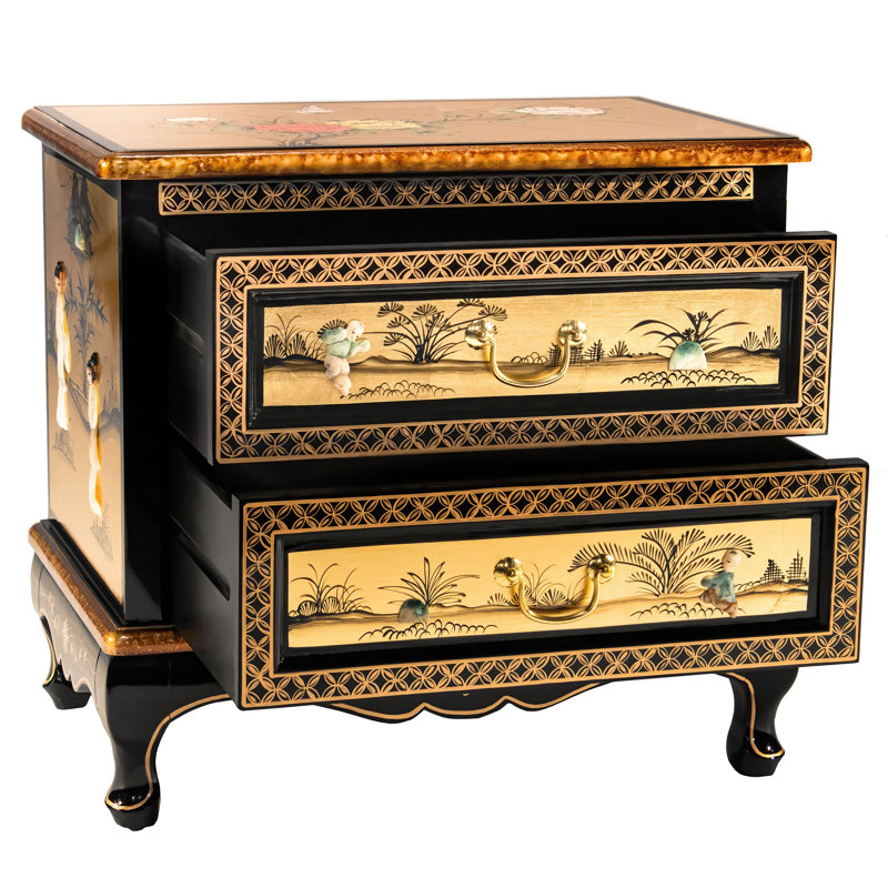 Commode décorative à 2 tiroirs Abigaelle