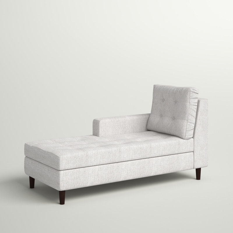Méridienne Sharlene, 100 % polyester beige