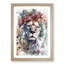Lion Abstract Art - Picture Frame Graphic Art Print on MDF-55761342-55761346