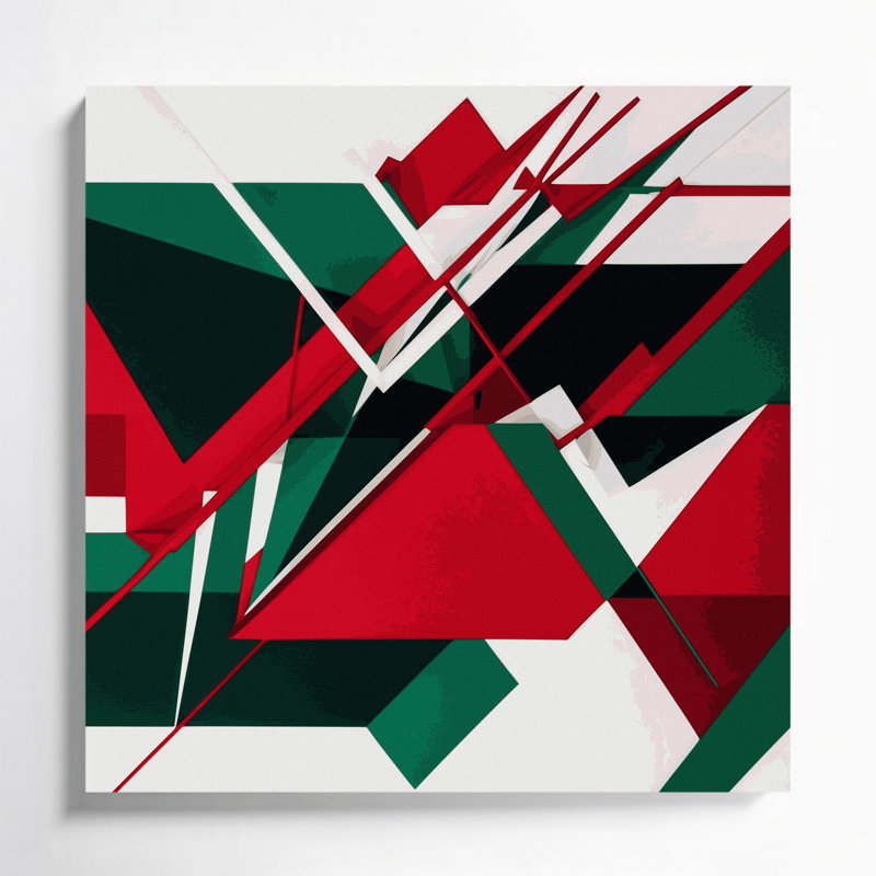 «Geometric Abstraction 39», art mural sur toile grise, H 8 po x l 8 po