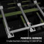 Gril au gaz en acier inoxydable avec tables d'appoint pliantes et roulettes