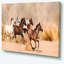«Herd Gallops in Sand Storm», reproduction de photo sur toile tendue-33252032-25539004