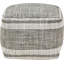 Steel Grey Upholstered Outdoor Ottoman