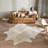 Champagne Cowhide Rug – Genuine Leather Area Rug-17796348