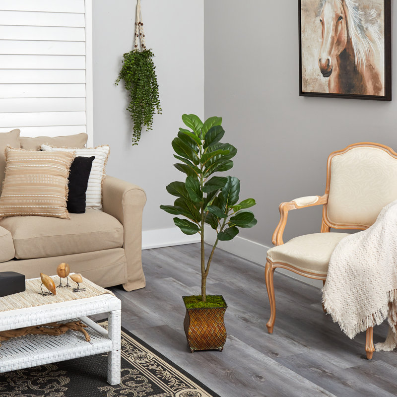 Figuier artificiel 48 po dans un vase décoratif