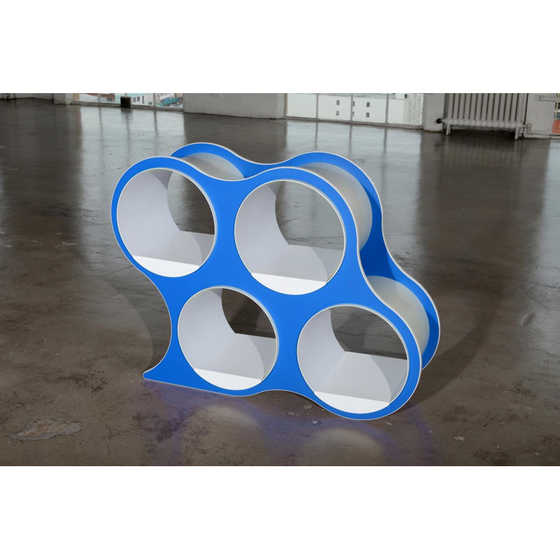 Bibliothèque géométrique BOLLA Pop, 4 tablettes, Bleu arctique