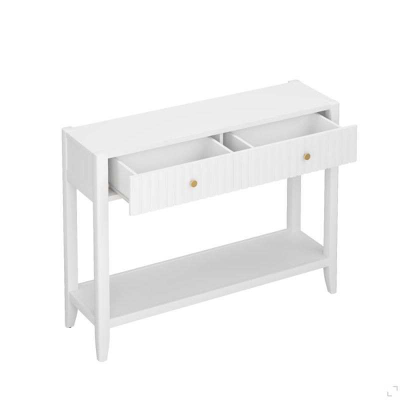 Console de 29,53 po de hauteur avec tiroirs, table d'appoint étroite en bois avec tablette de rangement pour hall d'entrée, vestibule, couloir et salon